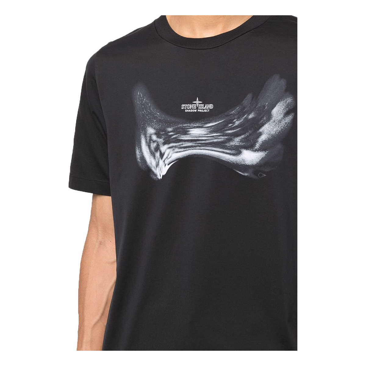 STONE ISLAND SHADOW NEO-FLORA T-SHIRT IN BLACK