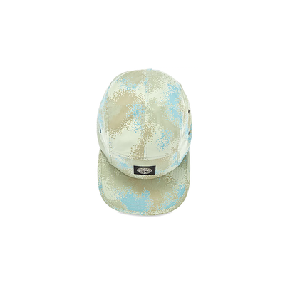 STONE ISLAND CAMO DEVORE 5 PANEL CAP IN DOVE GREY