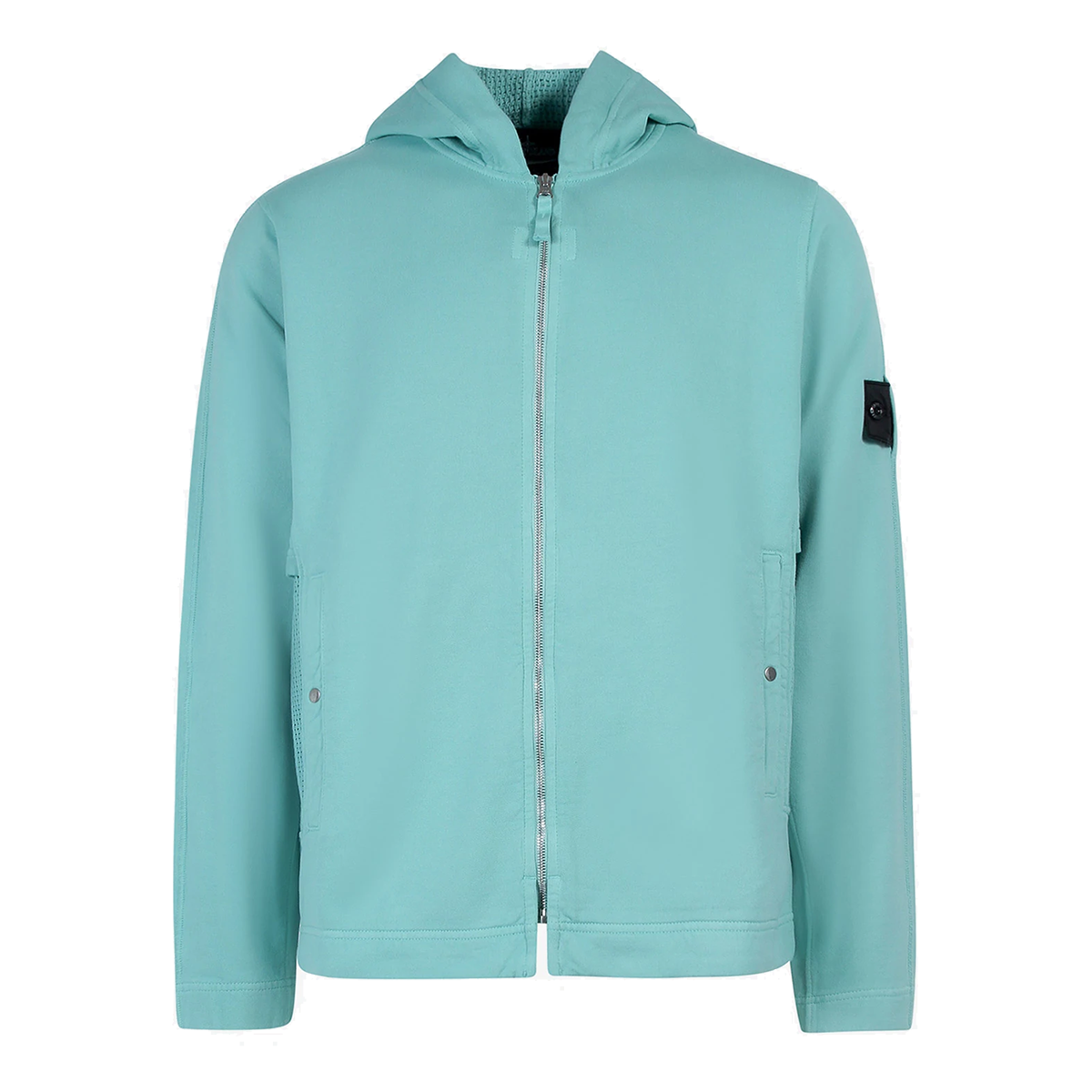 STONE ISLAND SHADOW PROJECT ZIPPED HOODIE JACKET IN AQUA