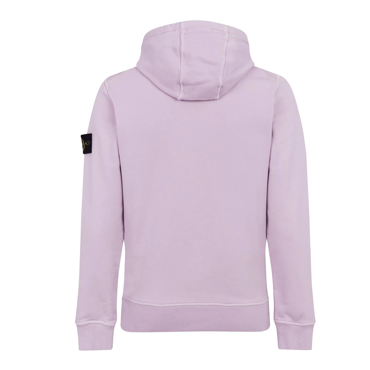 STONE ISLAND BRUSHED COTTON HOODIE IN ROSE PINK