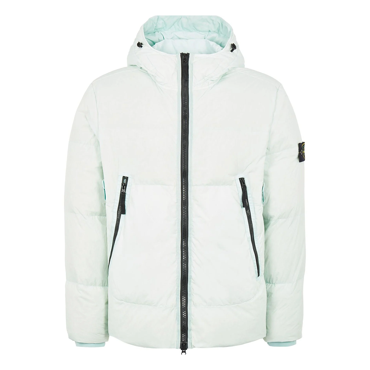 STONE ISLAND CRINKLE REPS NY DOWN JACKET IN LIGHT GREEN