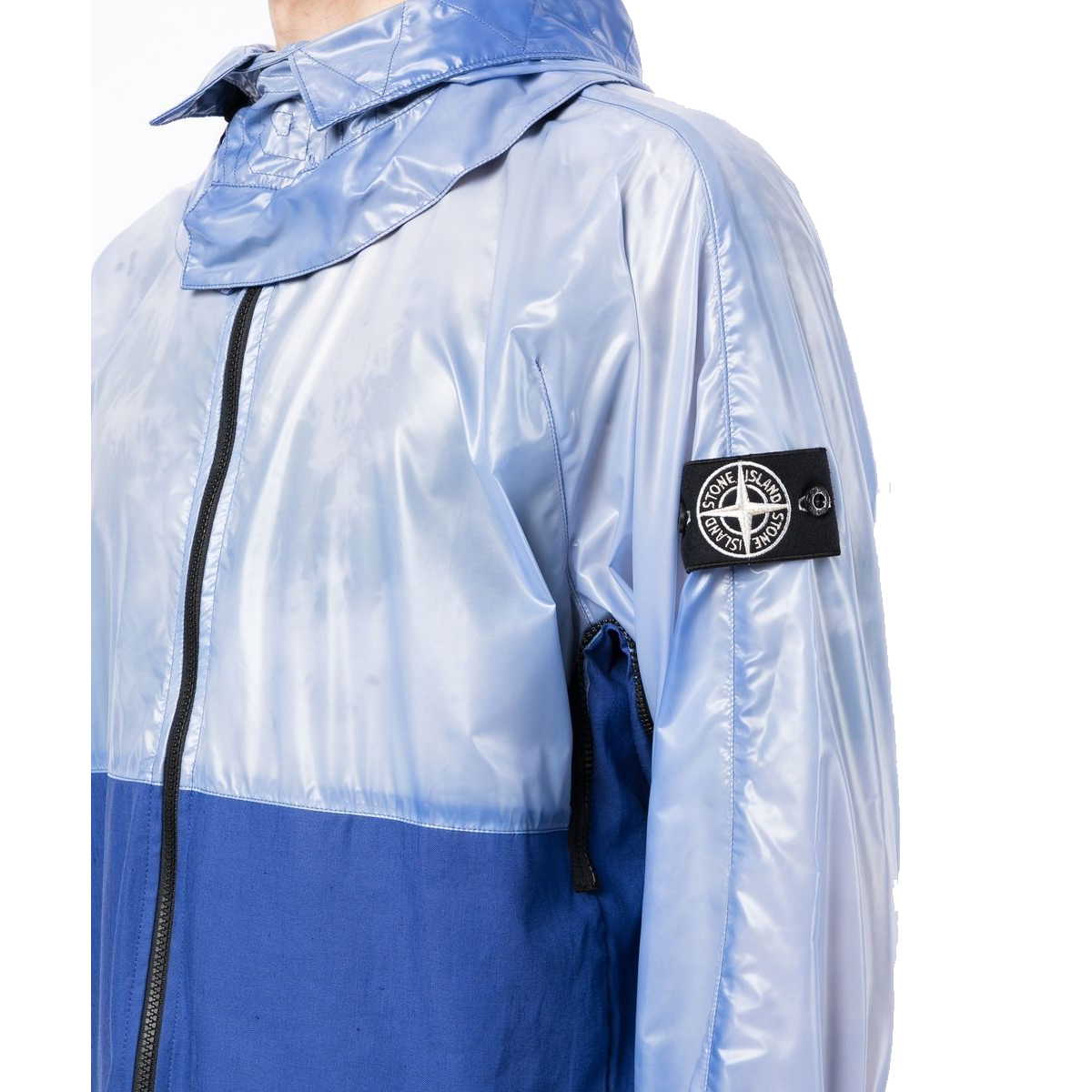 STONE ISLAND HEAT REFLECTIVE JACKET IN BLUE