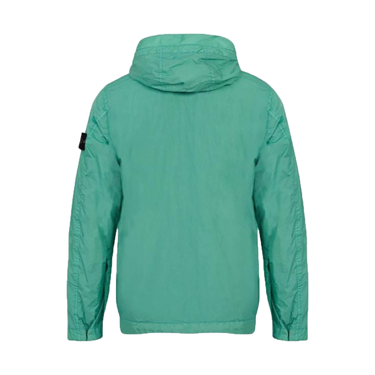 STONE ISLAND JUNIOR LOGO PATCH JACKET IN GREEN