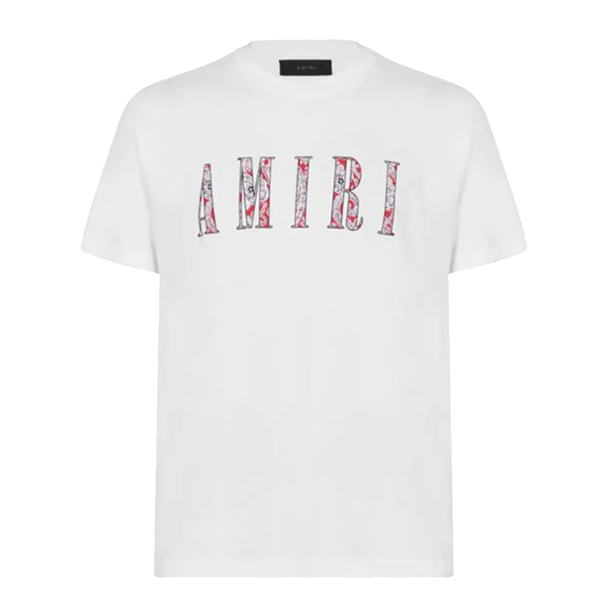 AMIRI PAISLEY T-SHIRT IN WHITE