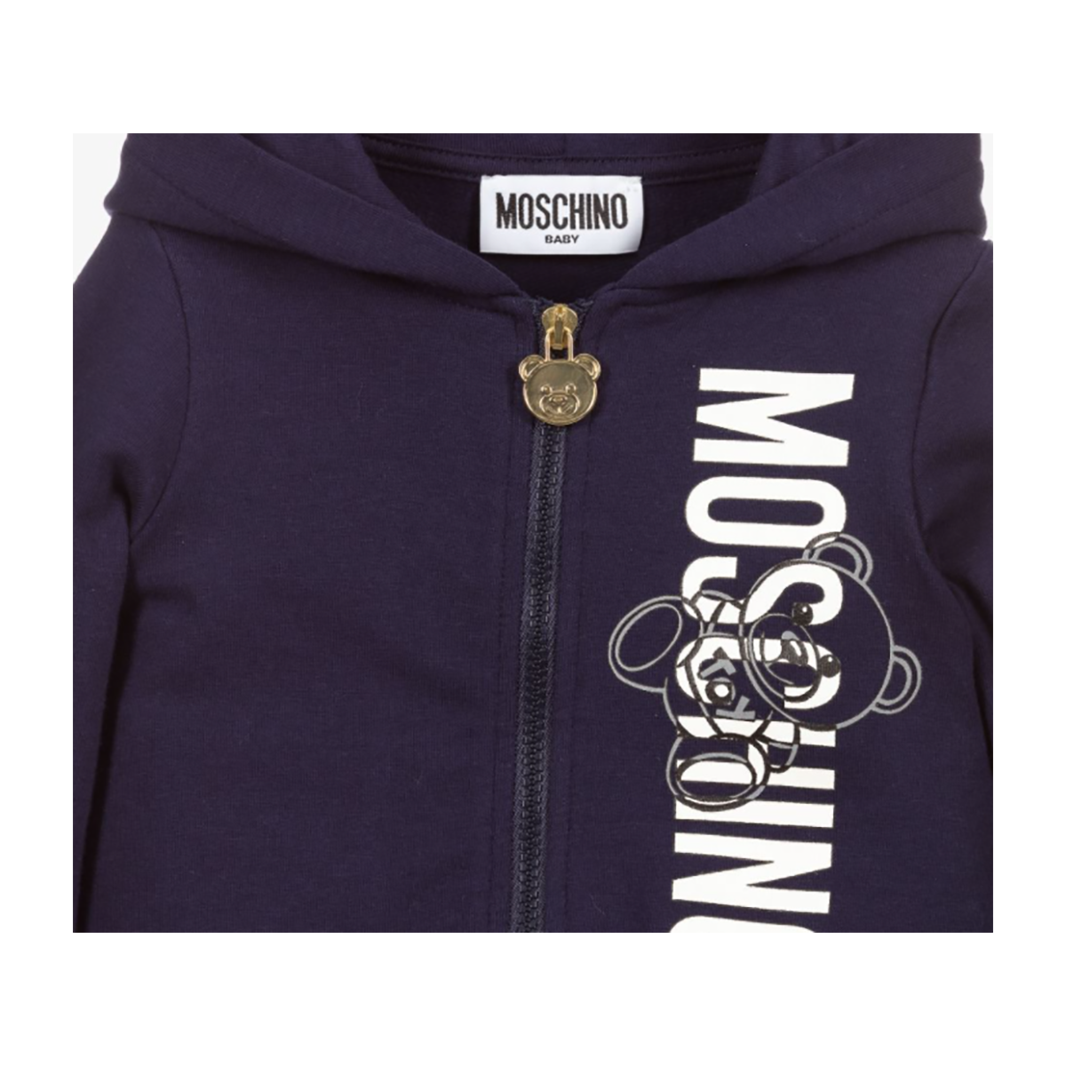 MOSCHINO BABY TEDDY BEAR TRACKSUIT IN NAVY