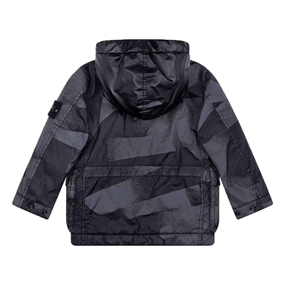 STONE ISLAND JUNIOR DAZZLE JACKET IN BLACK