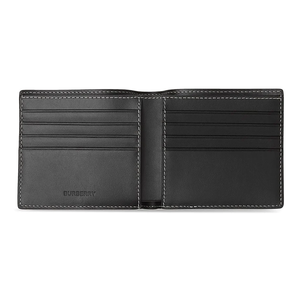 BURBERRY CHECK E-CANVAS BIFOLD WALLET