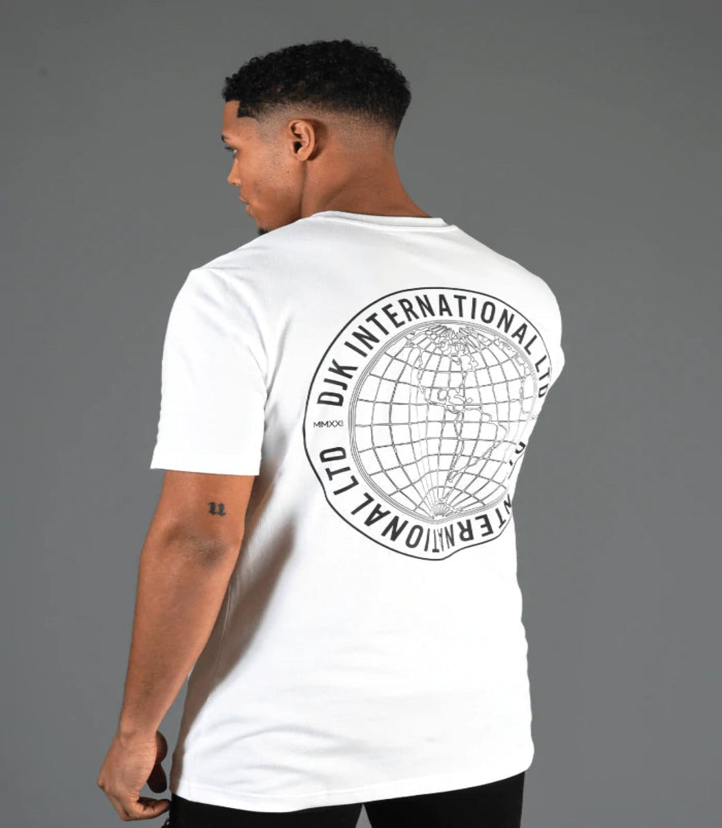 DJK GEO BACK PRINT T-SHIRT WHITE