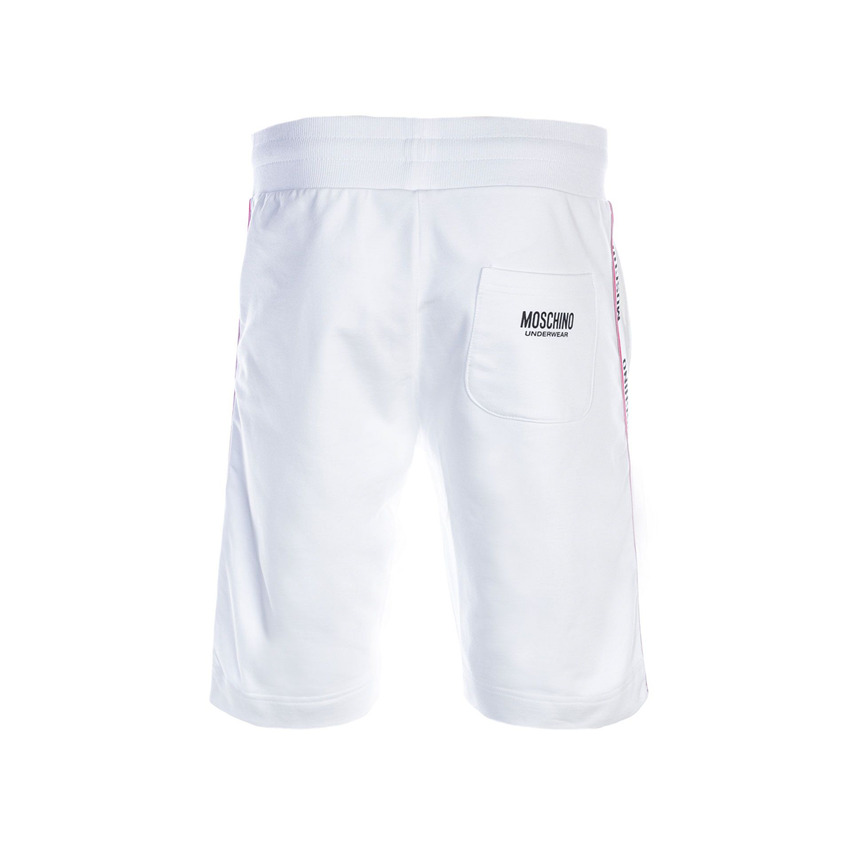 MOSCHINO TAPE SHORTS IN WHITE