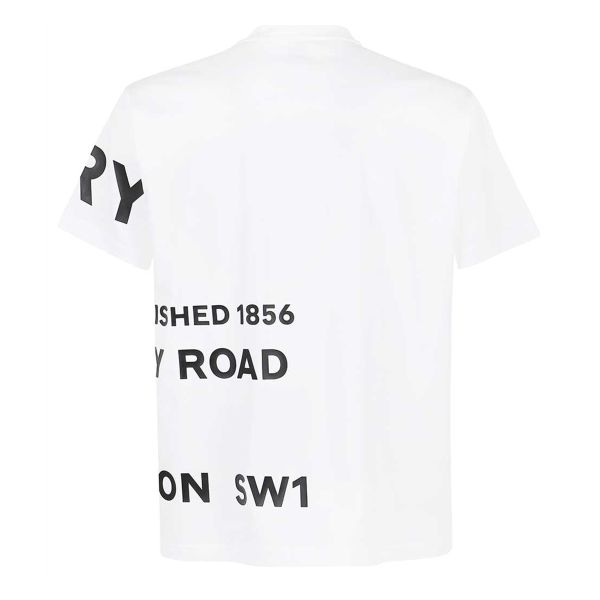 BURBERRY HORSEFERRY PRINT OVERSIZE T-SHIRT IN WHITE