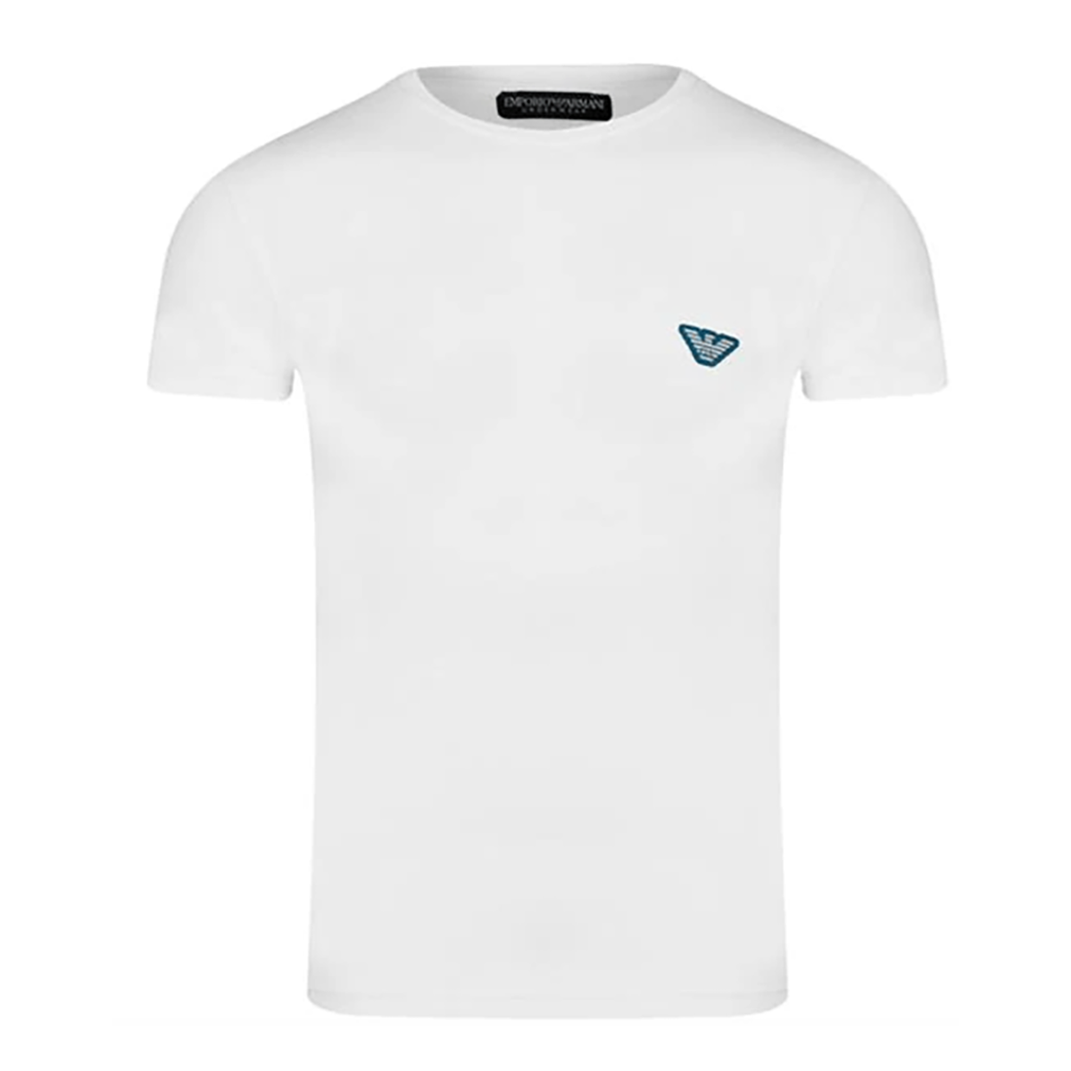 EMPORIO ARMANI LOGO T-SHIRT IN WHITE