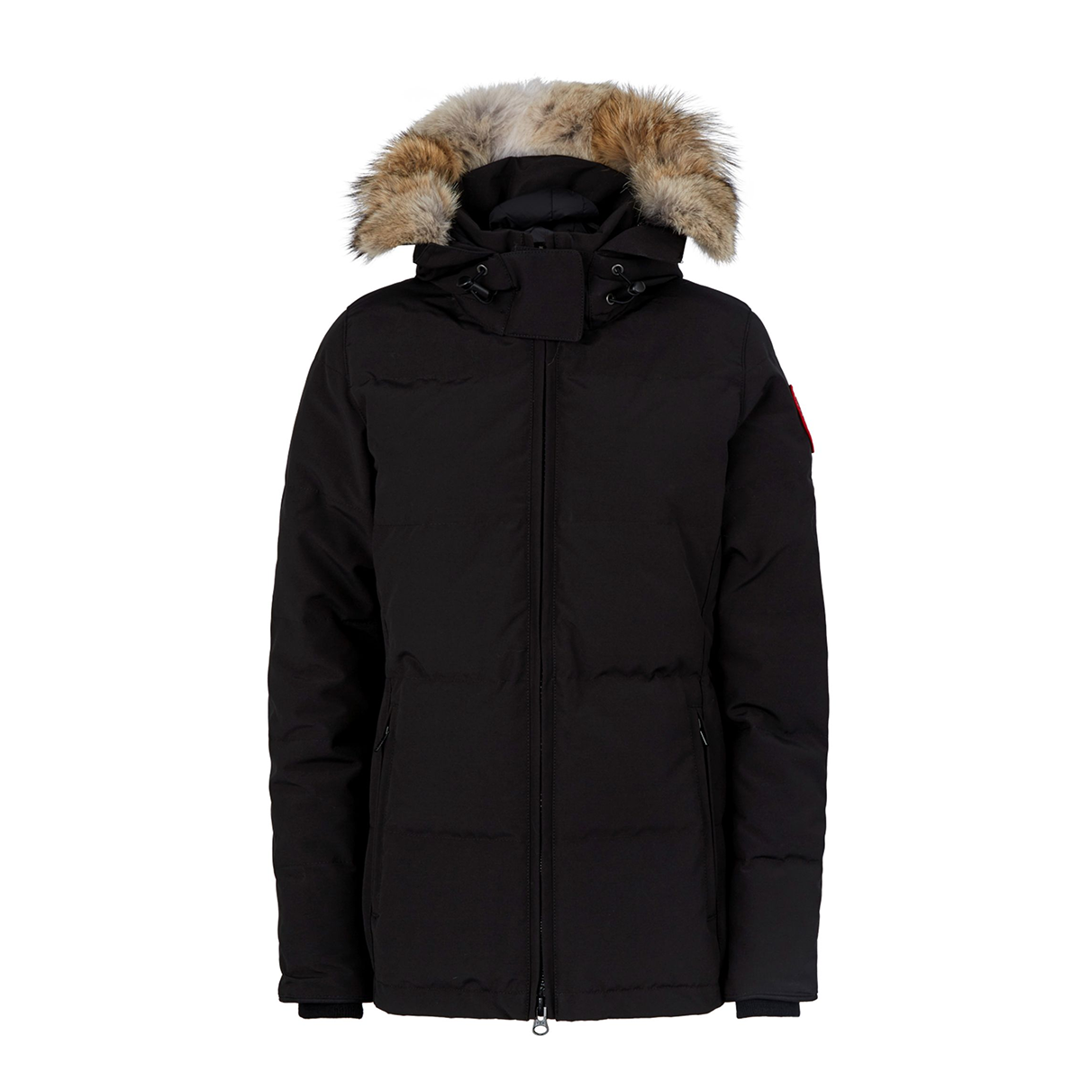 CANADA GOOSE WOMANS CHELSEA PARKA COAT IN BLACK