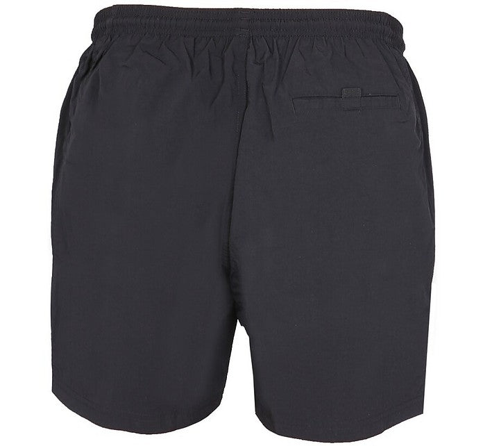 HUGO BOSS SWIM SHORT WITH MAXI LOGO - BLACK