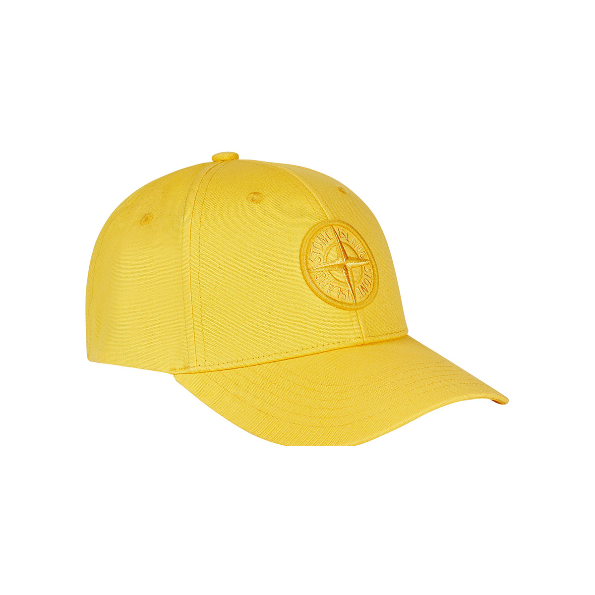 STONE ISLAND COMPASS PATCH CAP IN YELLOW