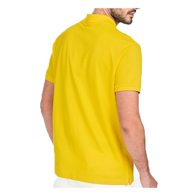 PAUL & SHARK PIQUE COTTON POLO IN YELLOW