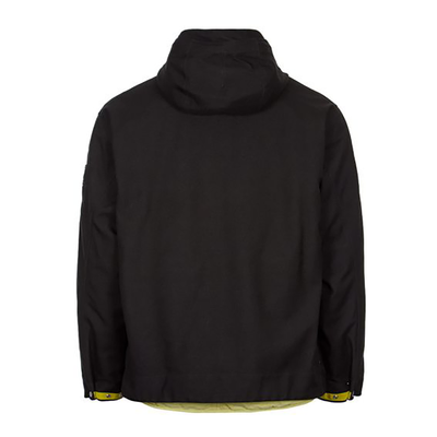 STONE ISLAND SHADOW POLY WOOL COAT WITH DETATCHABLE INSULATED LINER IN BLACK