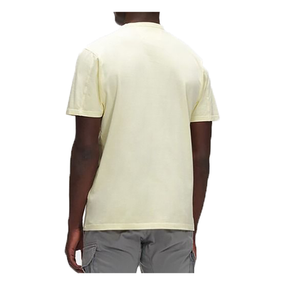 CP COMPANY 20-1 JERSEY RESIST DYED T-SHIRT IN PASTEL YELLOW